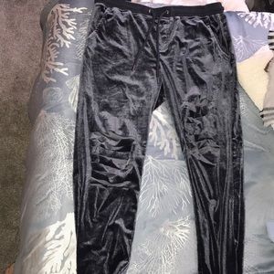 velvet ripped sweats